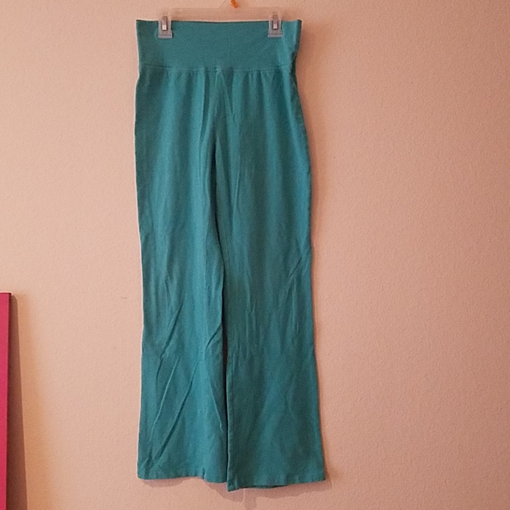 Turquoise High Waisted Yoga Pants
